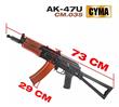 RIFLE CYMA REPLICA SUBFUSIL AK47 ELECTRICO