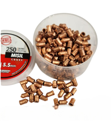 BALIN MISIL 5.5 EMBASE PLASTICO POR 250U - COBRE