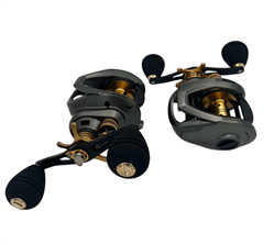 REEL DE PESCA MALACATE DORADO -DERECHO-
