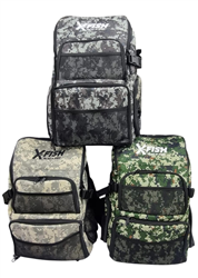 MOCHILA DOBLE PISO INDEPENDIENTE CAMUFLADA - COLOR GRIS