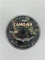 MULTIFILAMENTO CAMO XFISH 4X 100MTS 0,25