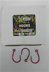 ANZUELO MUSTAD KAIJU ROJO EN CAJA XFISH