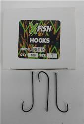 ANZUELO XFISH EN CAJA NEGRO X 100 UNIDADES