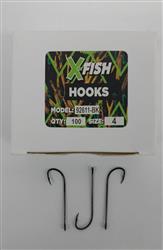 ANZUELO XFISH EN CAJA NEGRO X 100 UNIDADES